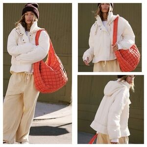 FP Movement by Free People Cream Puffer Jacket FP Round And Round Puffer size S